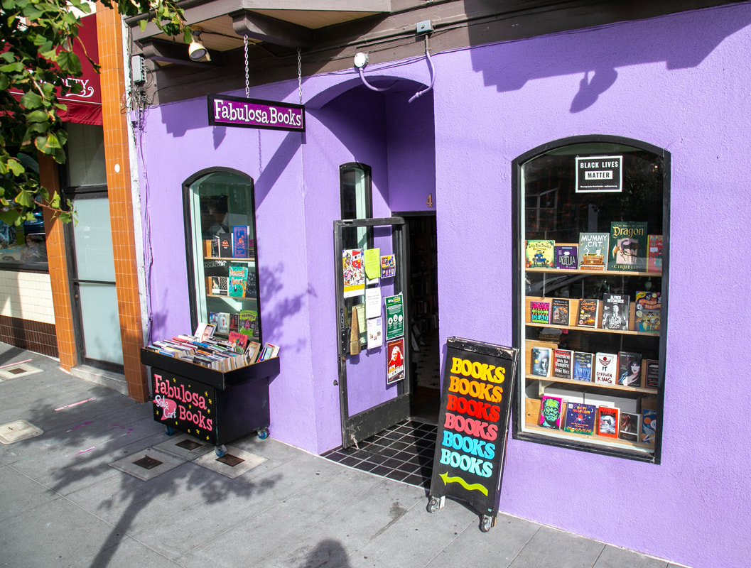 Fabulosa Books storefront on a sunny afternoon in the Castro